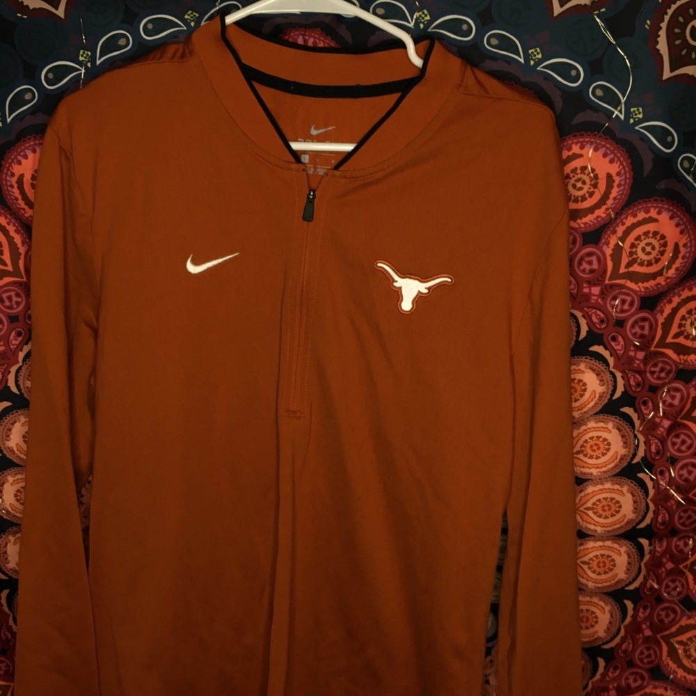 L Nike Texaslonghorns Halfzip pullover